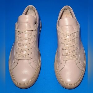 COMMON PROJECTS Achilles Premium Men's Peach Leather Sneakers Size 8 US